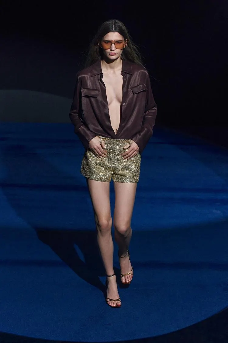 CAMICIA SATINATA CON TASCHE ZW COLLECTION