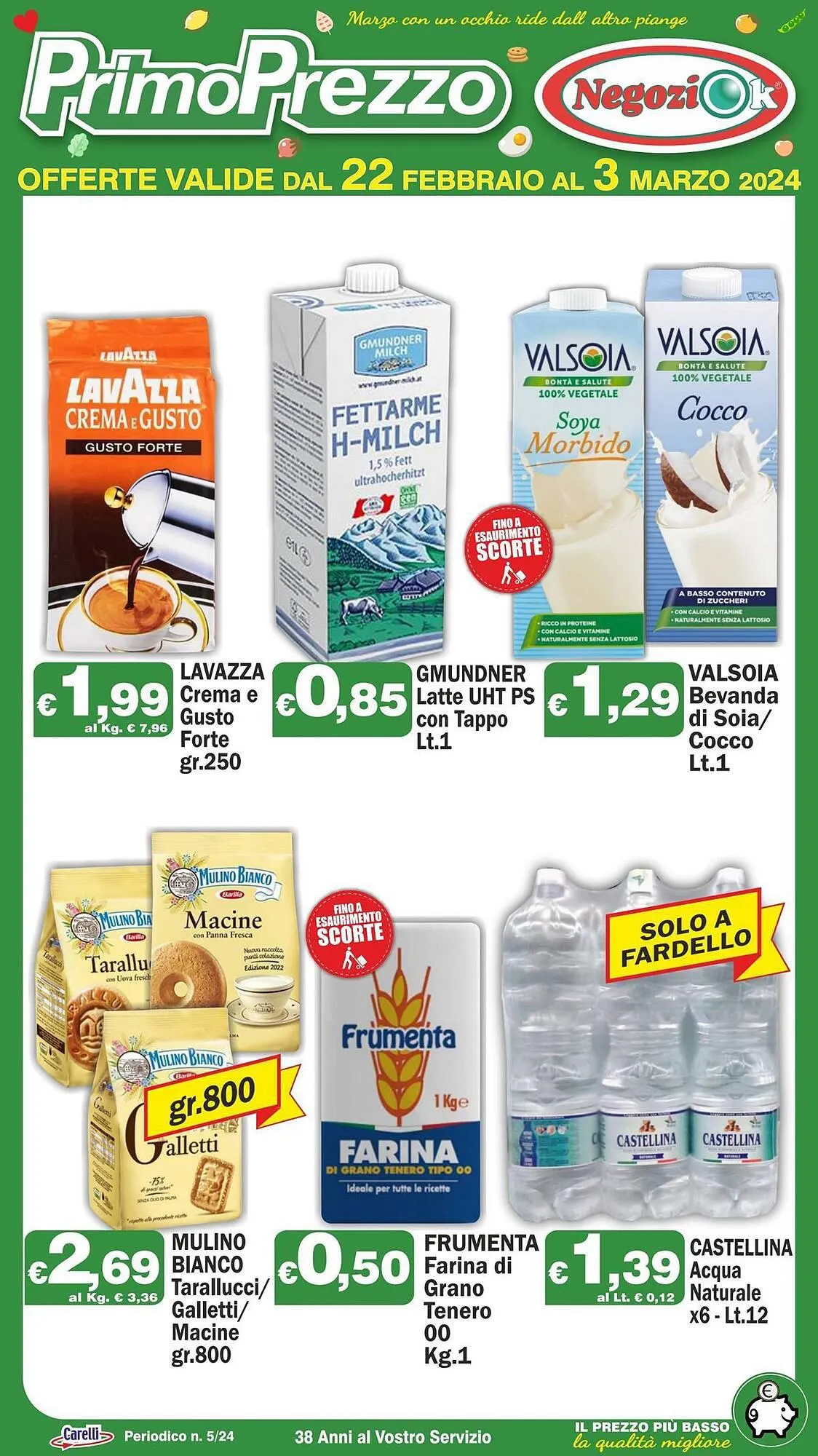 Volantino Primo Prezzo da 22 febbraio a 3 marzo di 2024 - Pagina del volantino 1