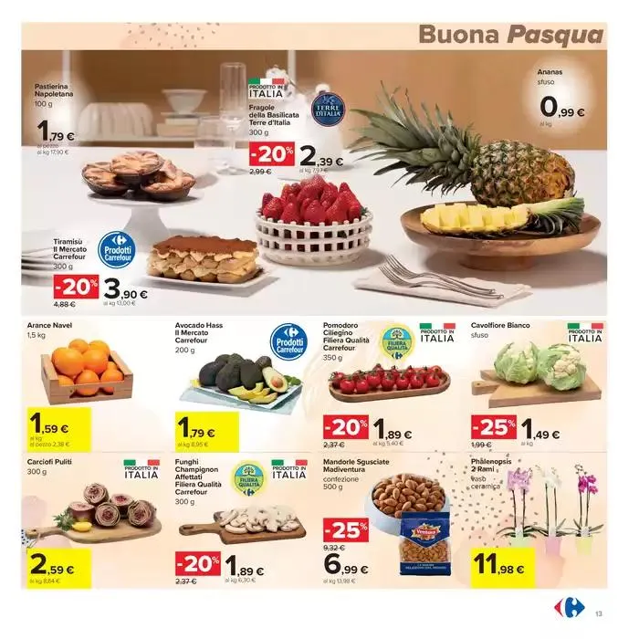 Sconti di pasqua da 8 aprile a 21 aprile di 2025 - Pagina del volantino 13