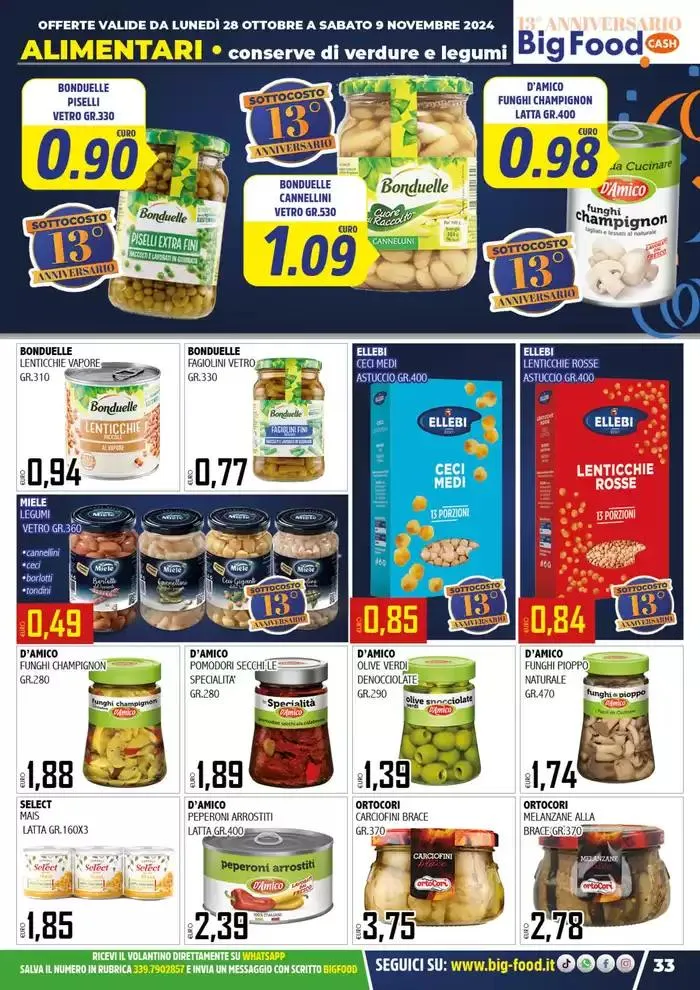 Festeggiamo il nostro 13 anniversario da 28 ottobre a 9 novembre di 2024 - Pagina del volantino 33