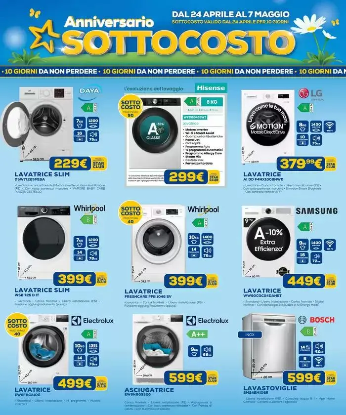 Anniversario Sottocosto da 24 aprile a 7 maggio di 2025 - Pagina del volantino 22