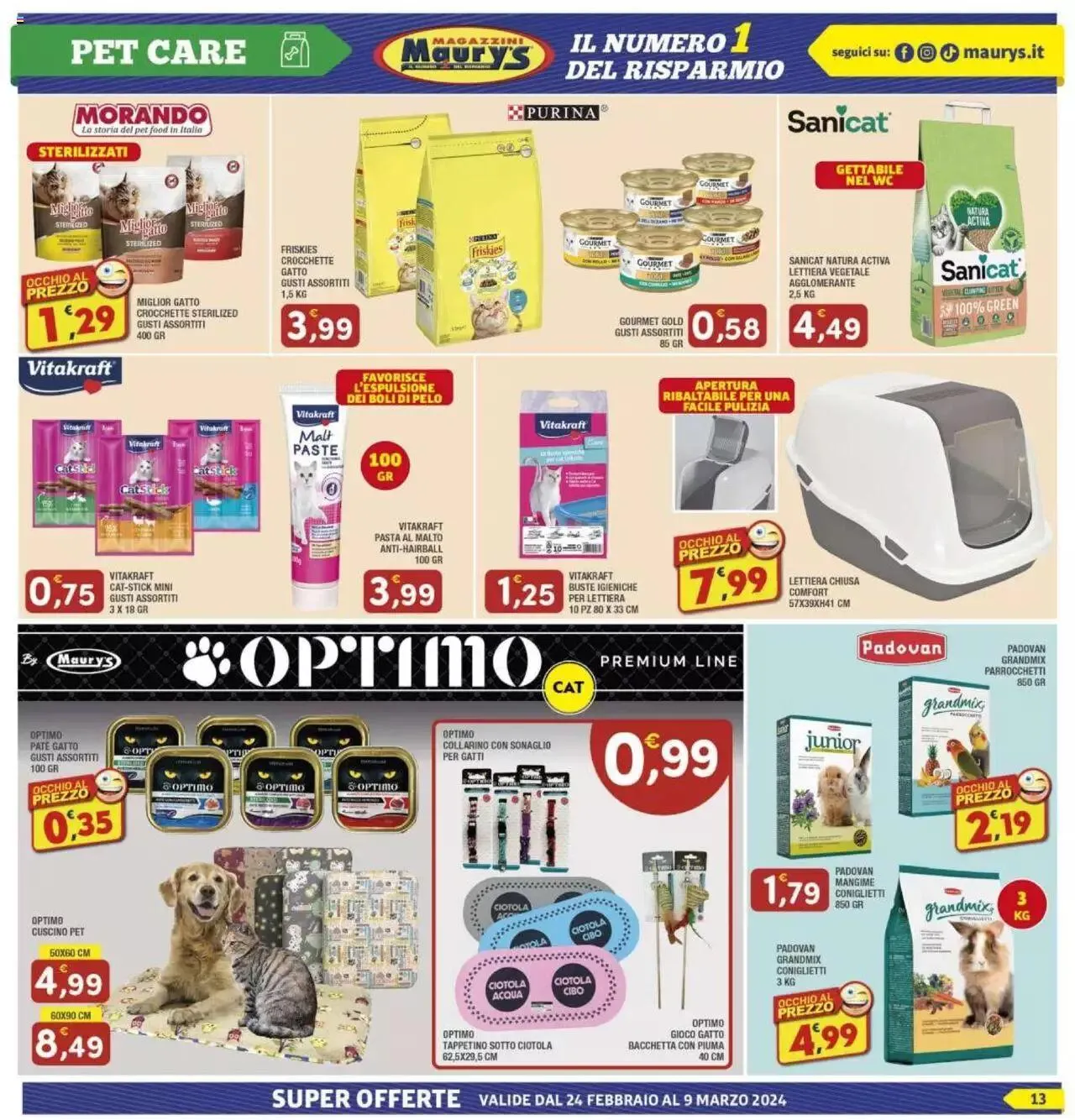 Volantino Maury's da 24 febbraio a 9 marzo di 2024 - Pagina del volantino 13