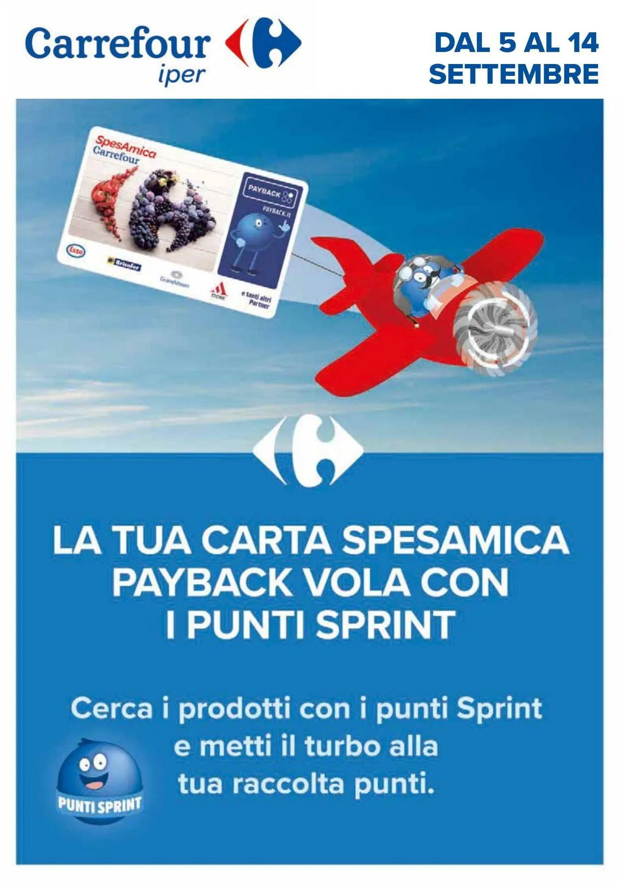 Carrefour Volantino attuale da 5 settembre a 14 settembre di 2025 - Pagina del volantino 1