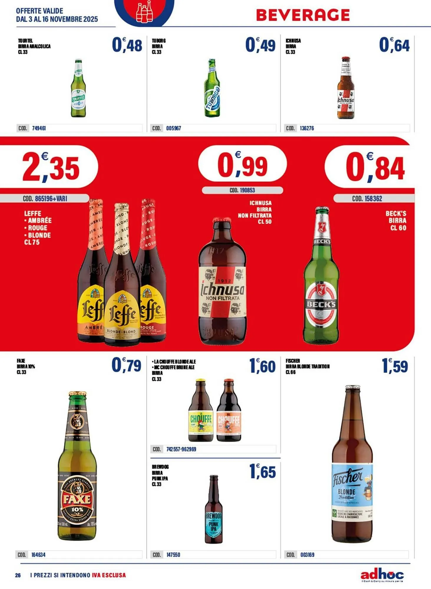 Volantino Adhoc da 3 novembre a 16 novembre di 2025 - Pagina del volantino 26