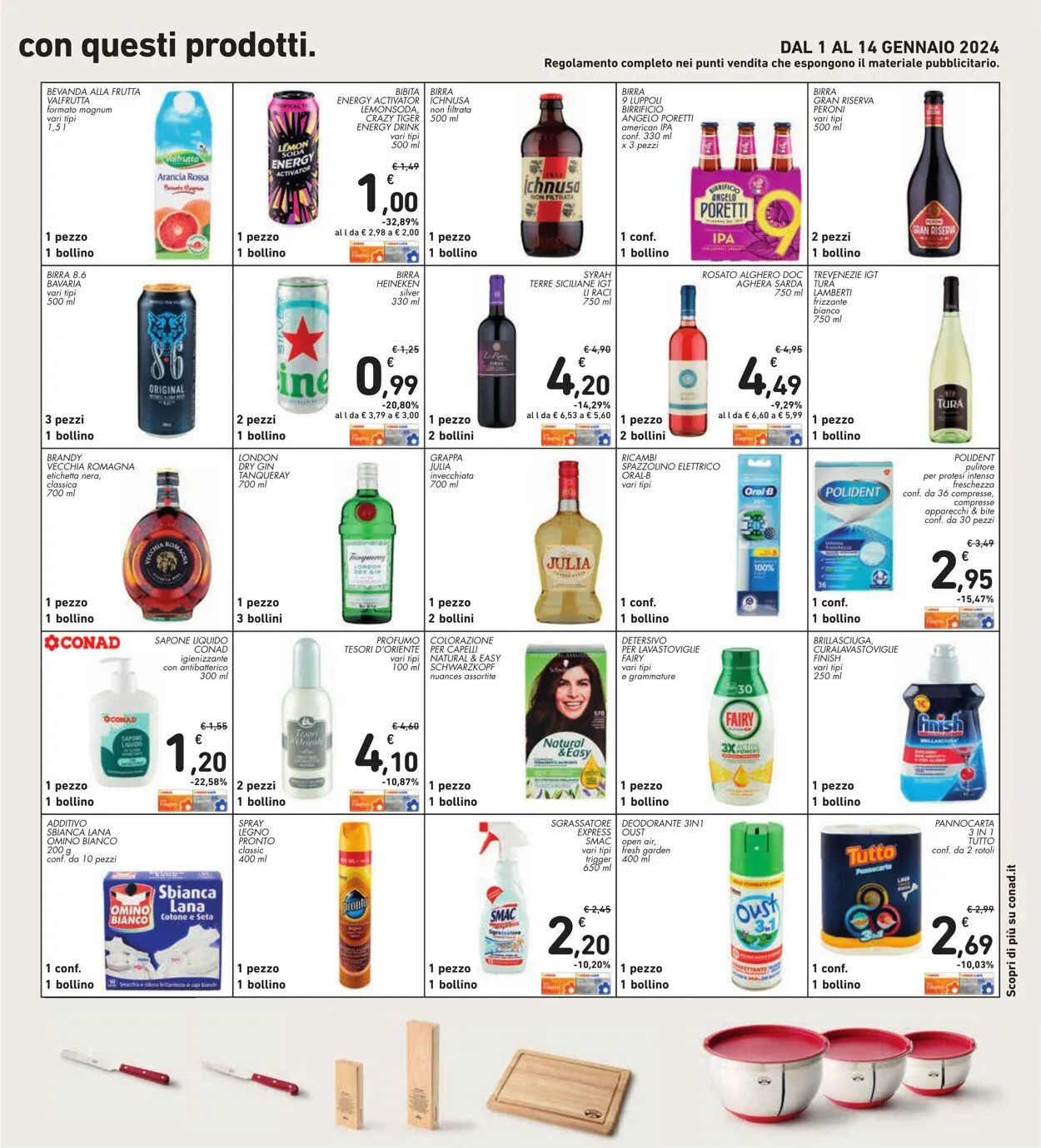 Conad - Spazio - Roma Volantino attuale da 5 gennaio a 14 gennaio di 2024 - Pagina del volantino 39