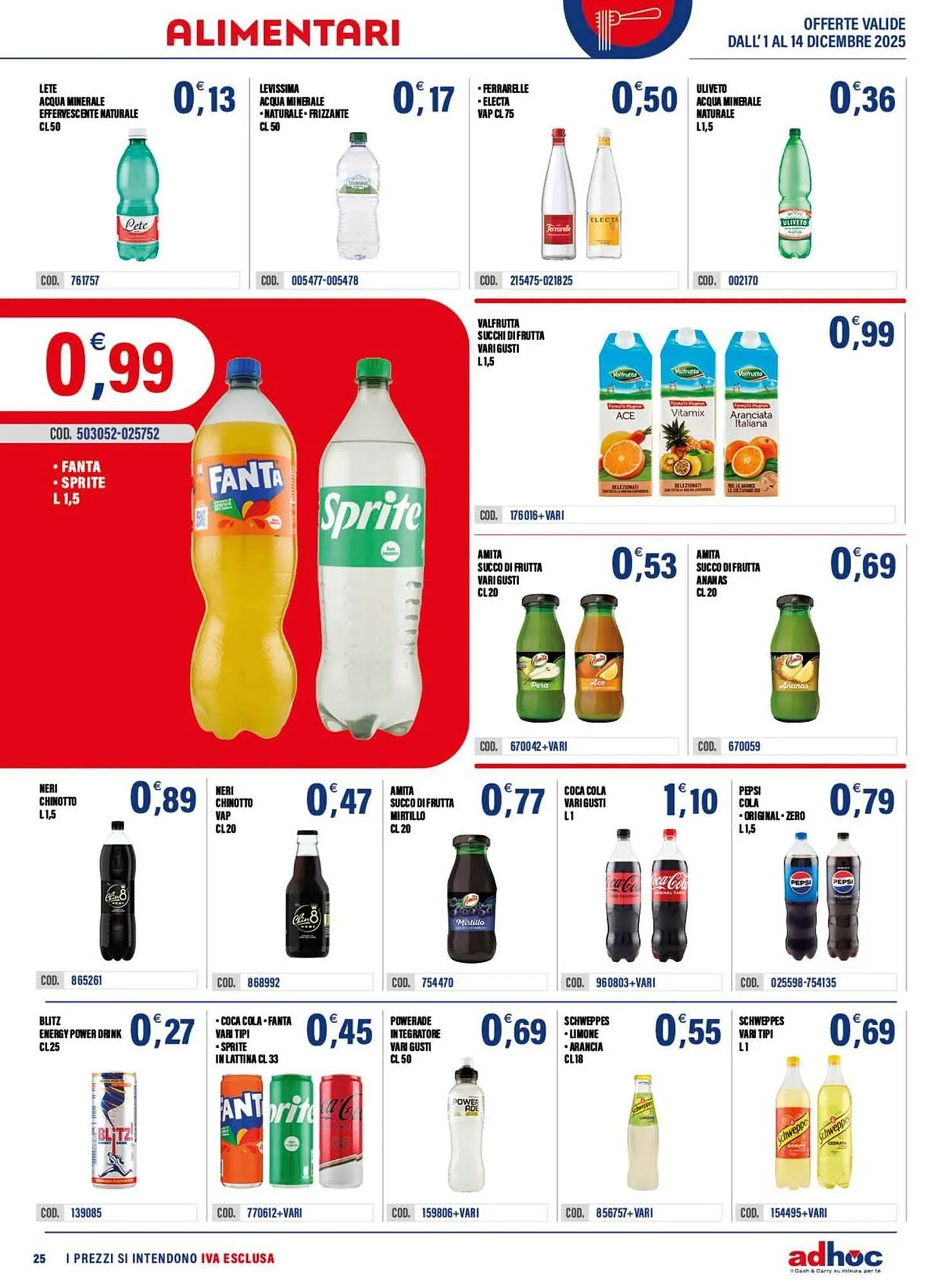 Volantino Adhoc da 2 dicembre a 14 dicembre di 2025 - Pagina del volantino 25