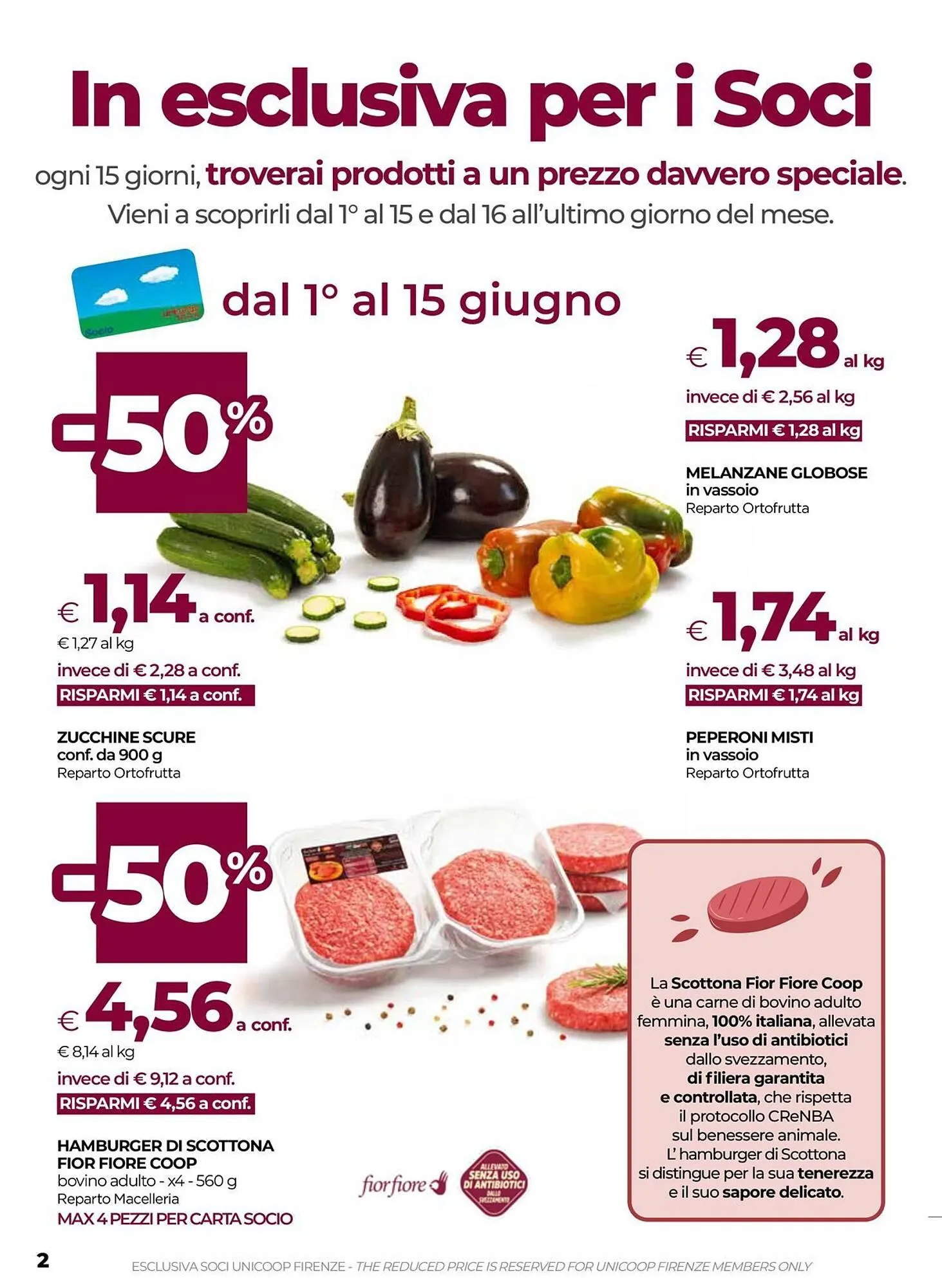 Volantino Unicoop da 5 giugno a 18 giugno di 2025 - Pagina del volantino 2