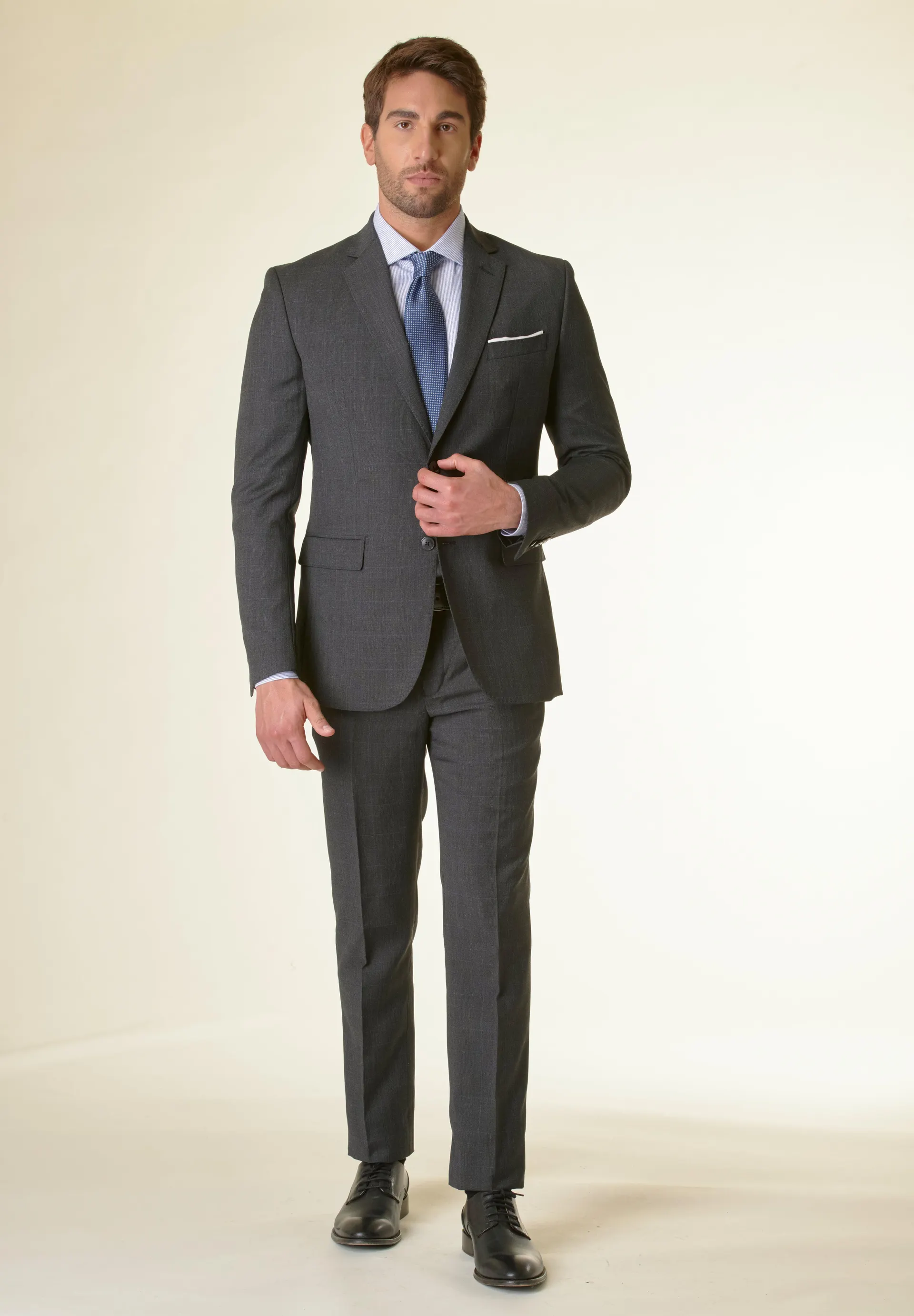 Abito antracite galles custom fit