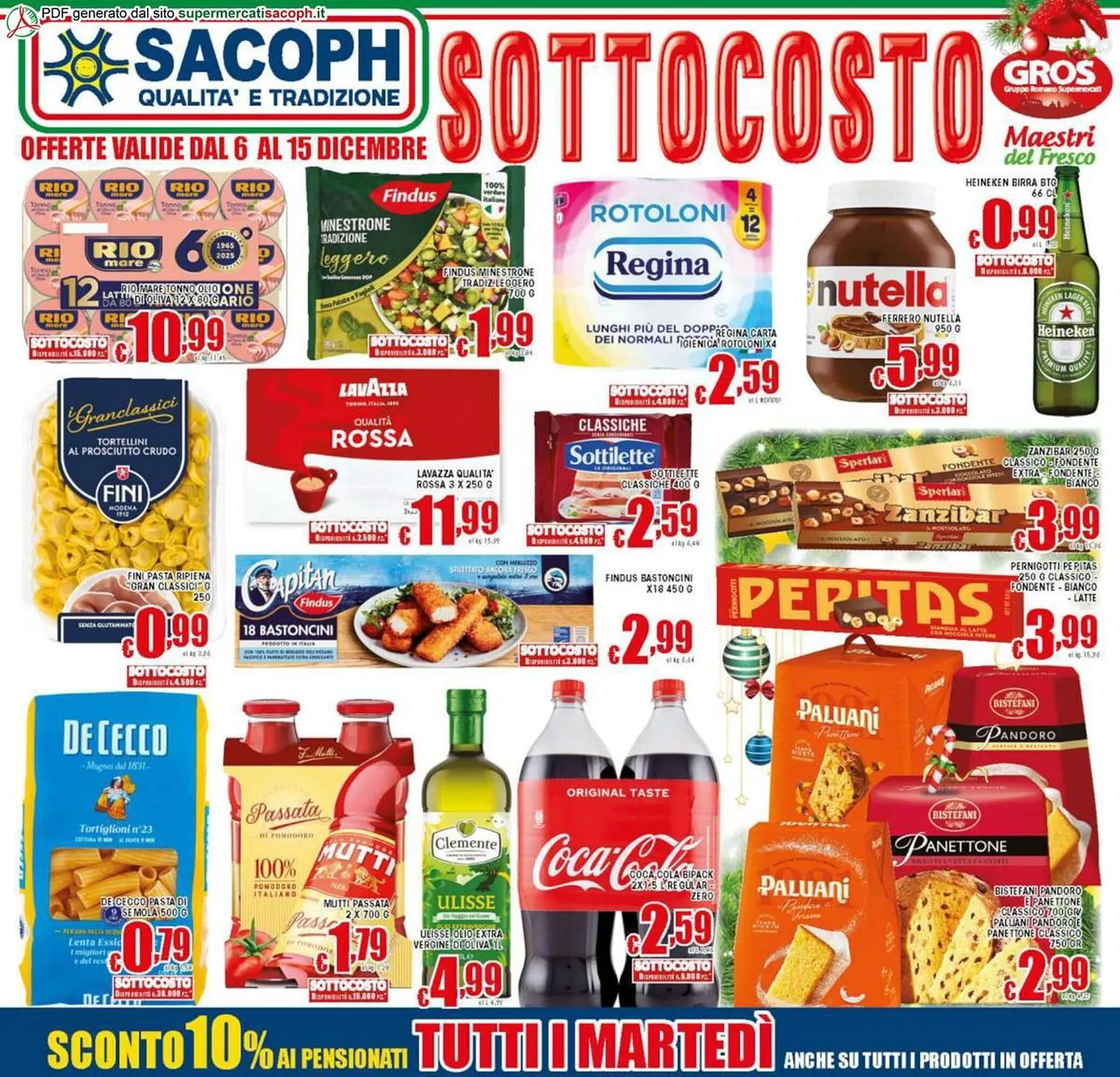 Volantino Sacoph da 6 dicembre a 15 dicembre di 2025 - Pagina del volantino 1