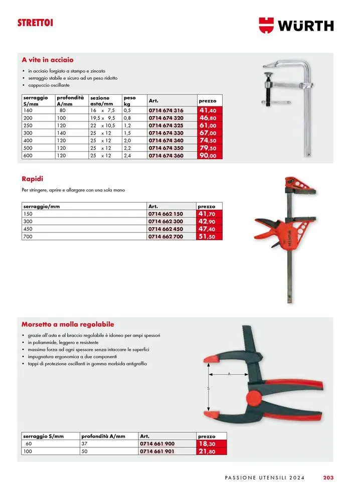 Passione utensili da 1 luglio a 31 dicembre di 2024 - Pagina del volantino 203