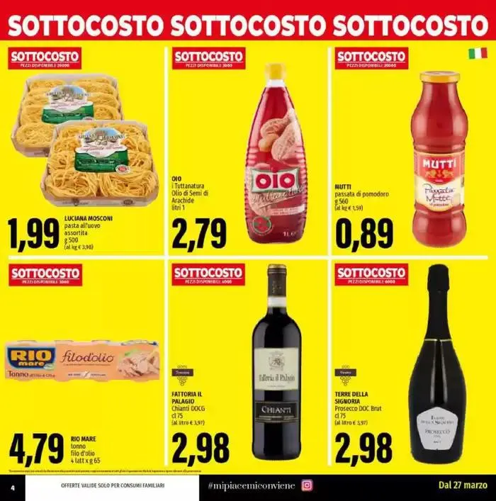 Sottocosto da 28 marzo a 5 aprile di 2025 - Pagina del volantino 4