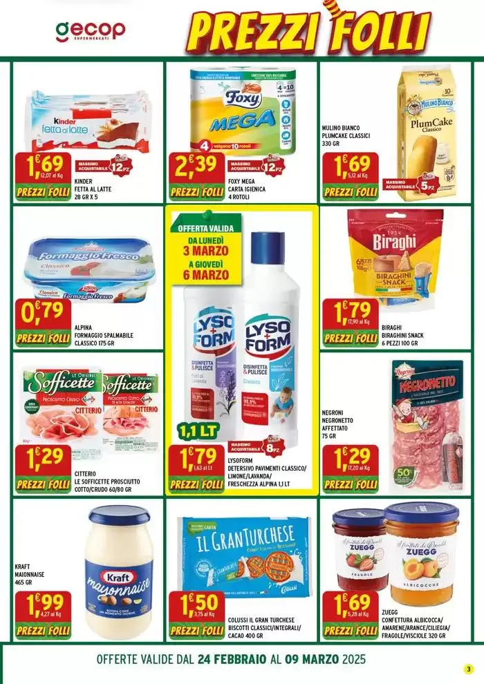 Prezzi Folli da 24 febbraio a 9 marzo di 2025 - Pagina del volantino 3
