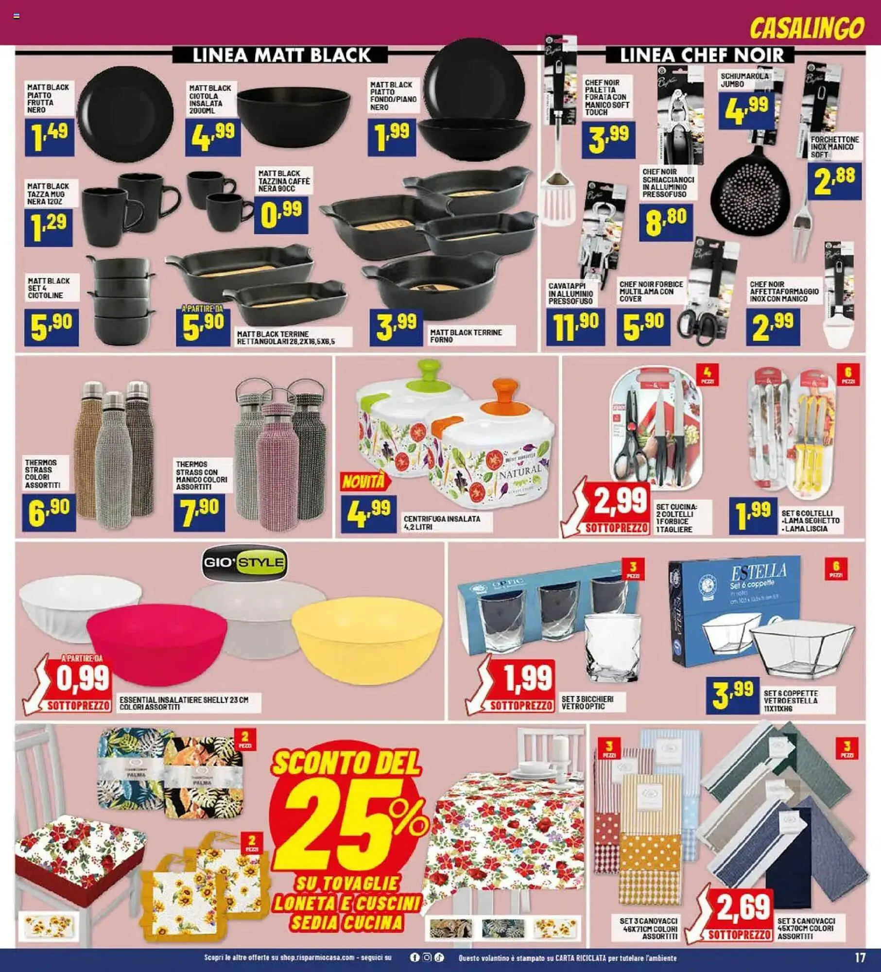 Volantino Risparmio Casa da 25 settembre a 12 ottobre di 2025 - Pagina del volantino 17