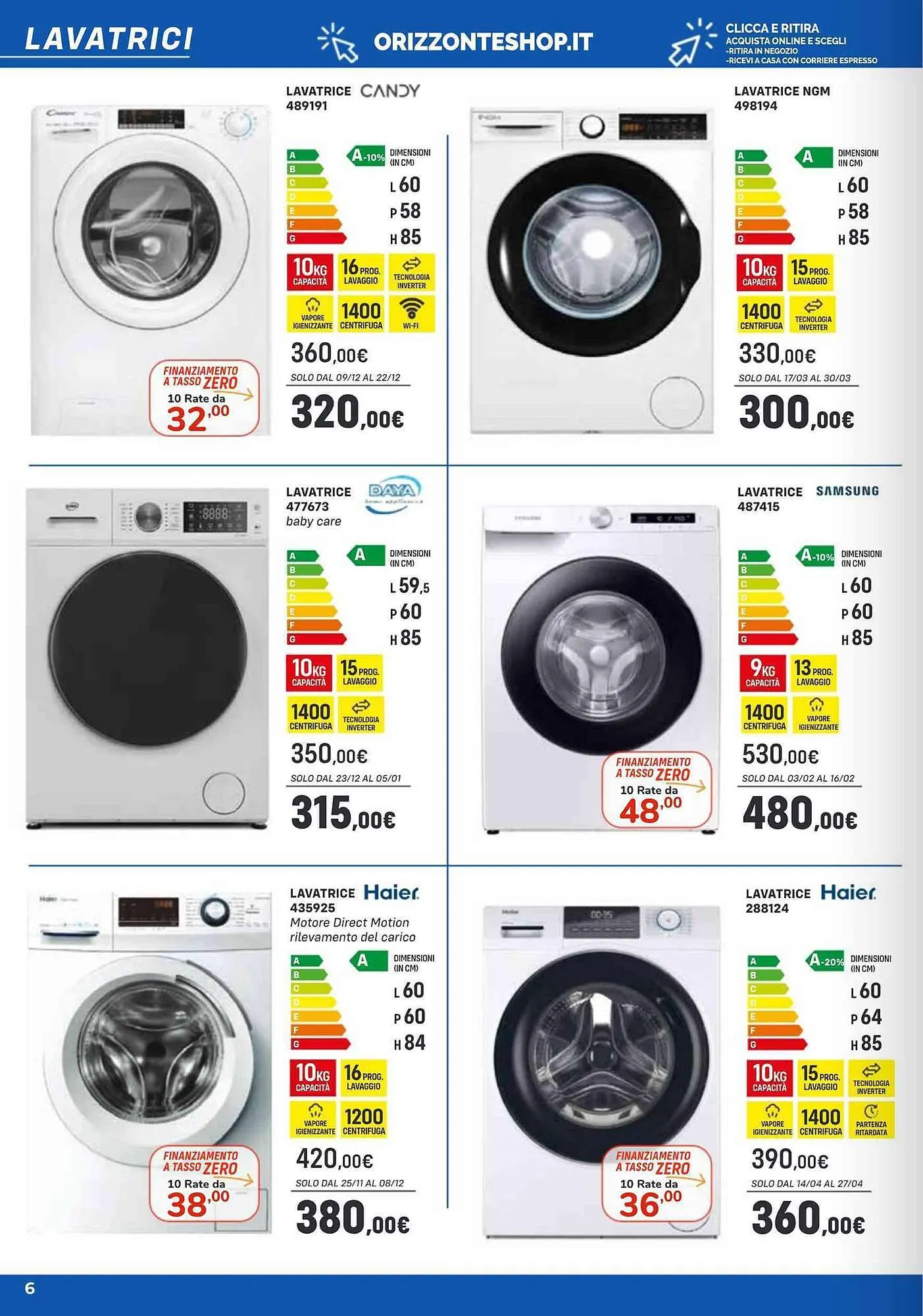 Volantino Orizzonte da 11 febbraio a 30 aprile di 2025 - Pagina del volantino 6