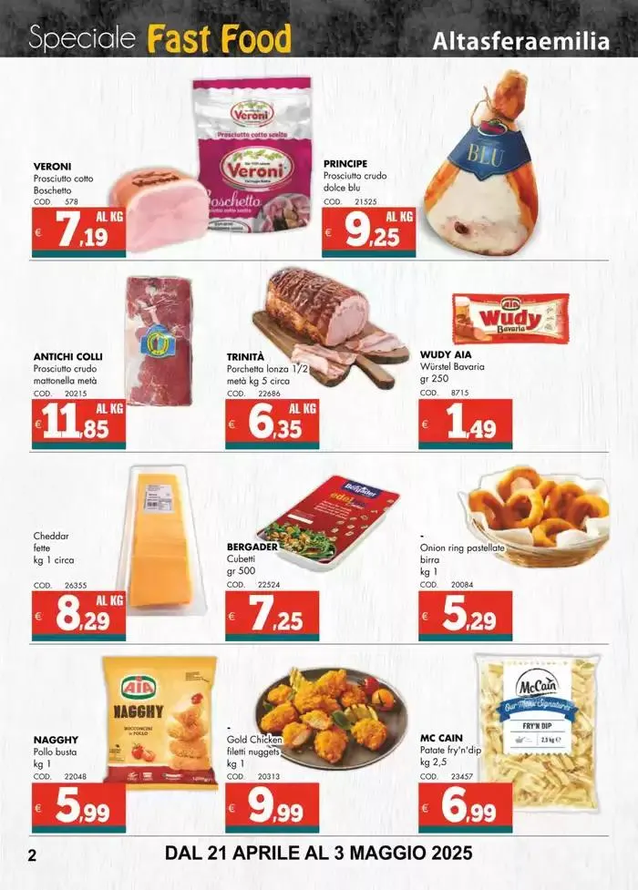 Speciale fast food da 22 aprile a 3 maggio di 2025 - Pagina del volantino 2
