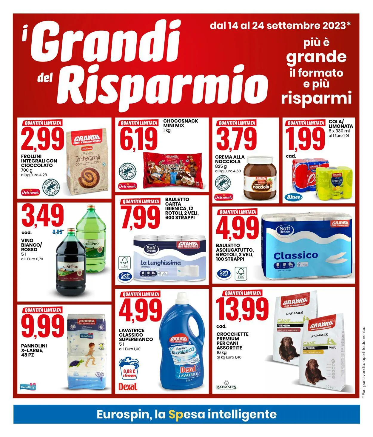 Eurospin da 14 settembre a 24 settembre di 2023 - Pagina del volantino 4