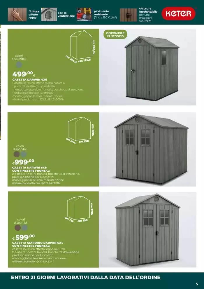 Casette da giardino da 13 marzo a 7 maggio di 2025 - Pagina del volantino 5