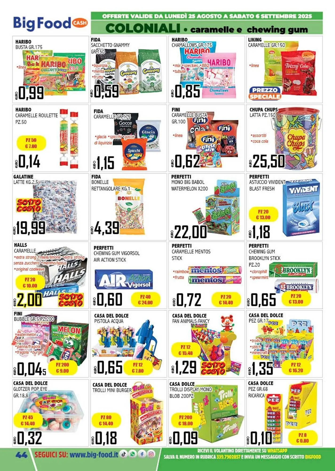 Volantino Big Food da 25 agosto a 6 settembre di 2025 - Pagina del volantino 44