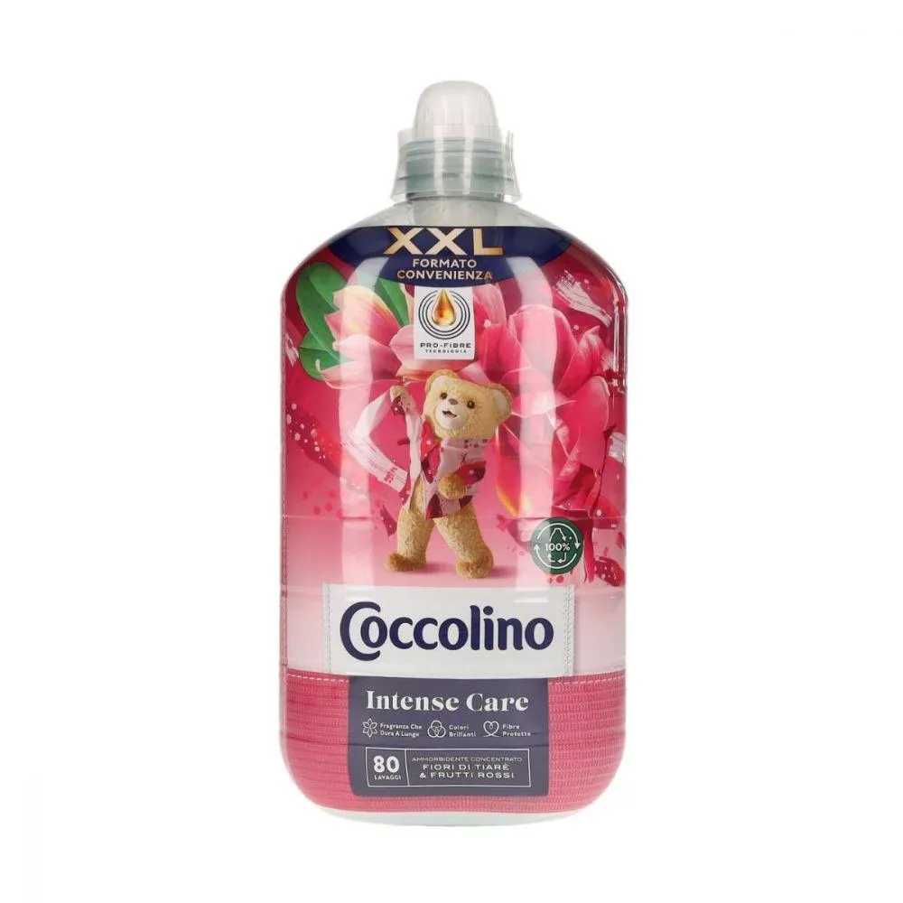 Coccolino Ammorbidente Concentrato Fiori di Tiarè e Frutti Rossi 80 lavaggi 1850ml