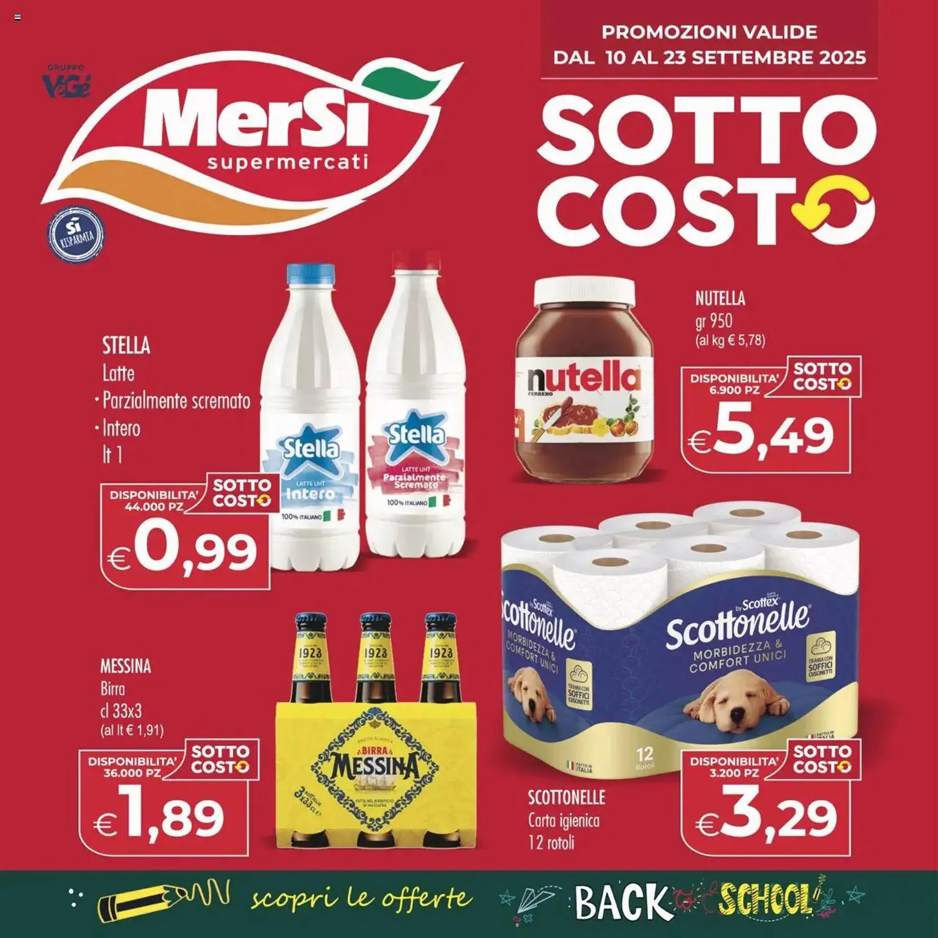 Volantino MerSi Supermercati da 10 settembre a 23 settembre di 2025 - Pagina del volantino 1