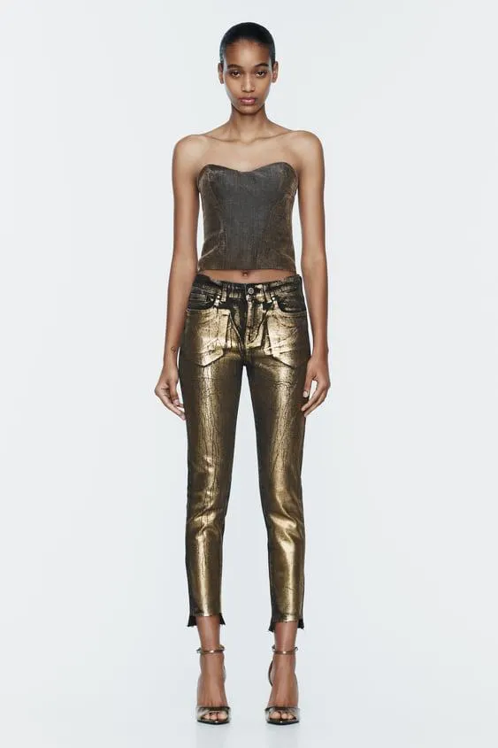 JEANS Z1975 SKINNY TIRO MEDIO FOIL