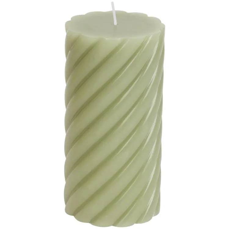 Candela a colonna con scanalature