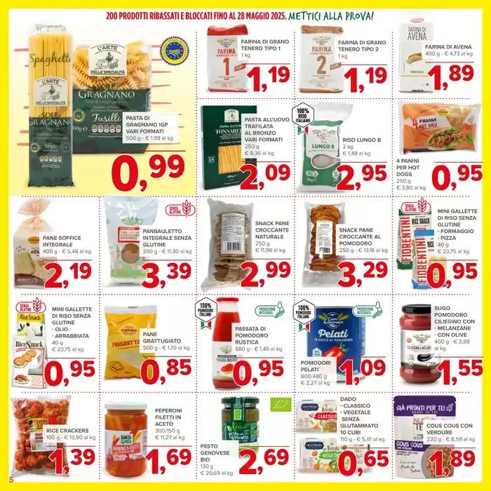 200 prodotti ribassati e bloccati da 10 aprile a 28 maggio di 2025 - Pagina del volantino 5