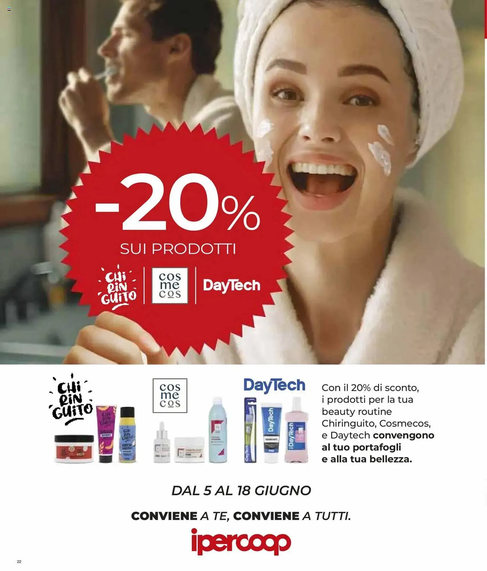 Volantino Ipercoop da 5 giugno a 18 giugno di 2025 - Pagina del volantino 22