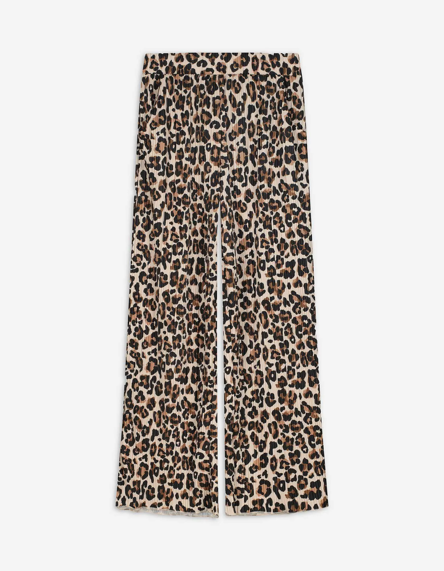 Pantaloni culotte - Motivo leopardato - bianco