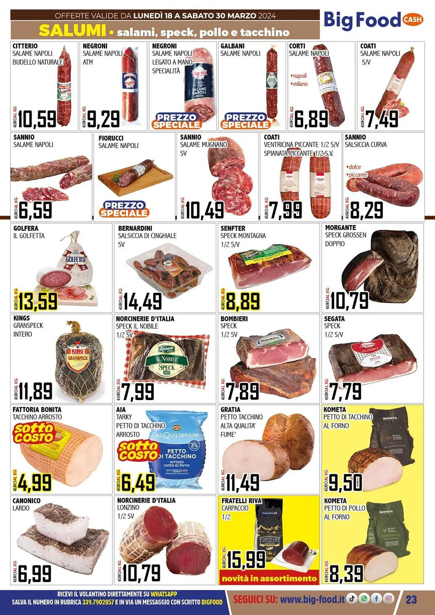 Volantino Big Food da 18 marzo a 30 marzo di 2024 - Pagina del volantino 23