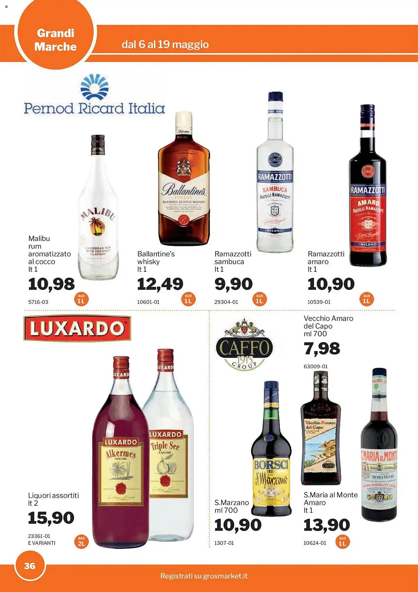 Volantino GrosMarket da 6 maggio a 19 maggio di 2026 - Pagina del volantino 36