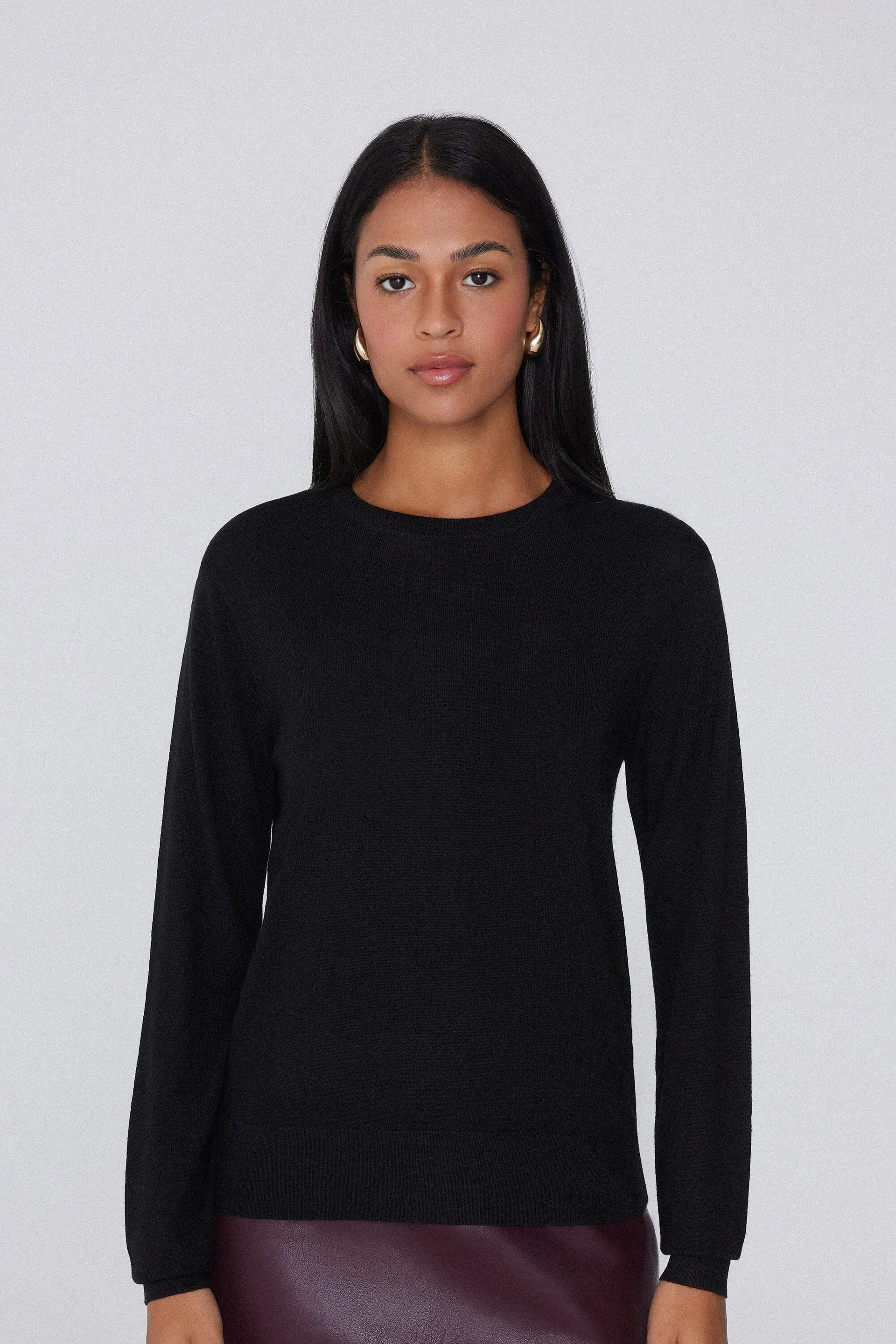 Maglia Pesante Girocollo 100% Lana Merino