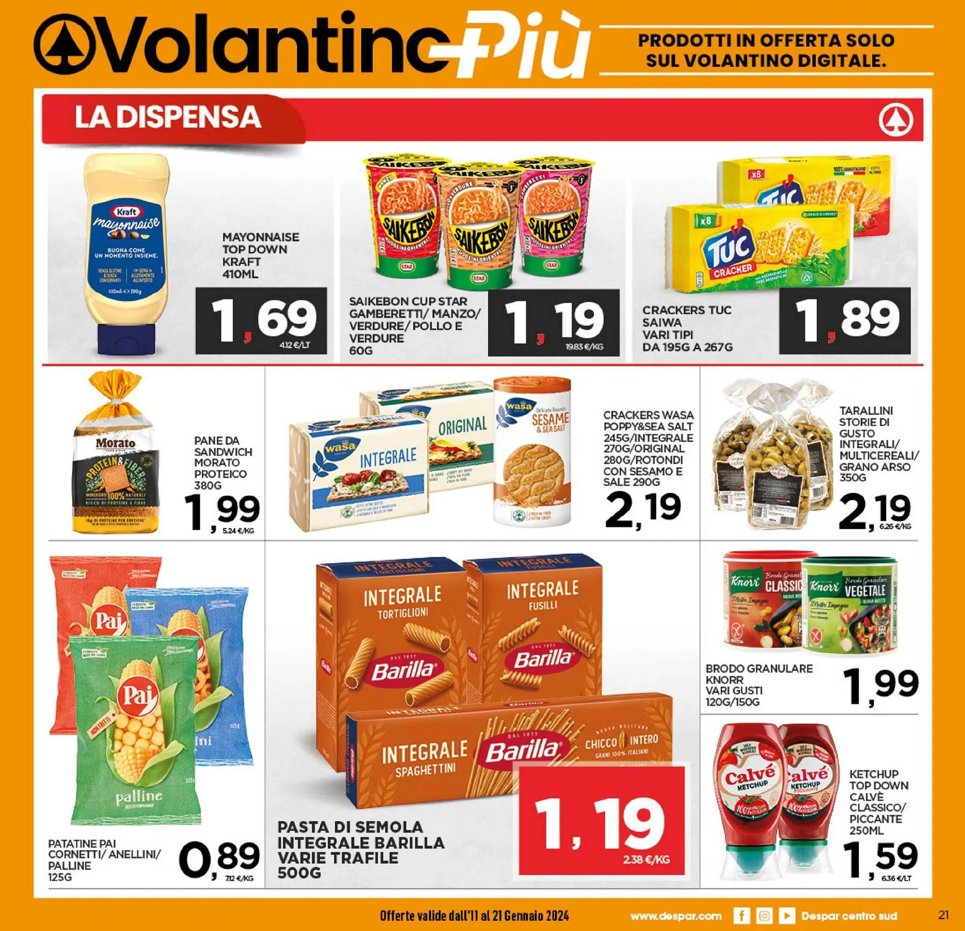 Volantino Iperspar da 11 gennaio a 21 gennaio di 2024 - Pagina del volantino 21