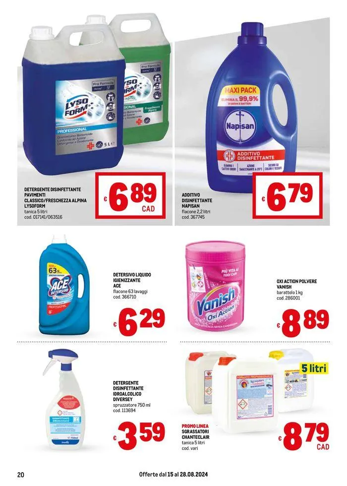 Offerte per te da 15 agosto a 28 agosto di 2024 - Pagina del volantino 20