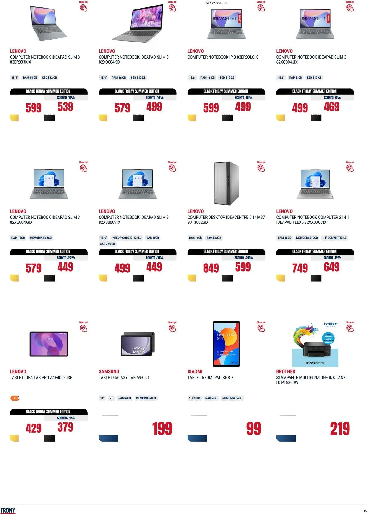 Trony - Napoli Volantino attuale da 31 luglio a 20 agosto di 2025 - Pagina del volantino 3