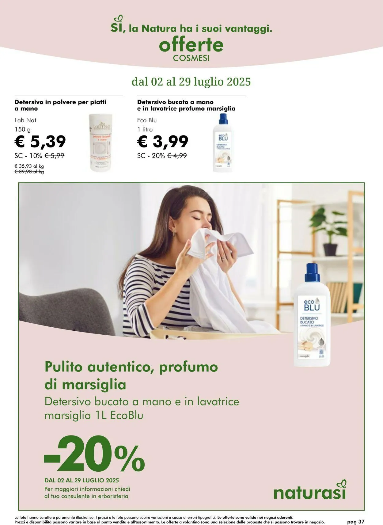 Natura Sì Volantino attuale da 31 luglio a 14 agosto di 2025 - Pagina del volantino 37