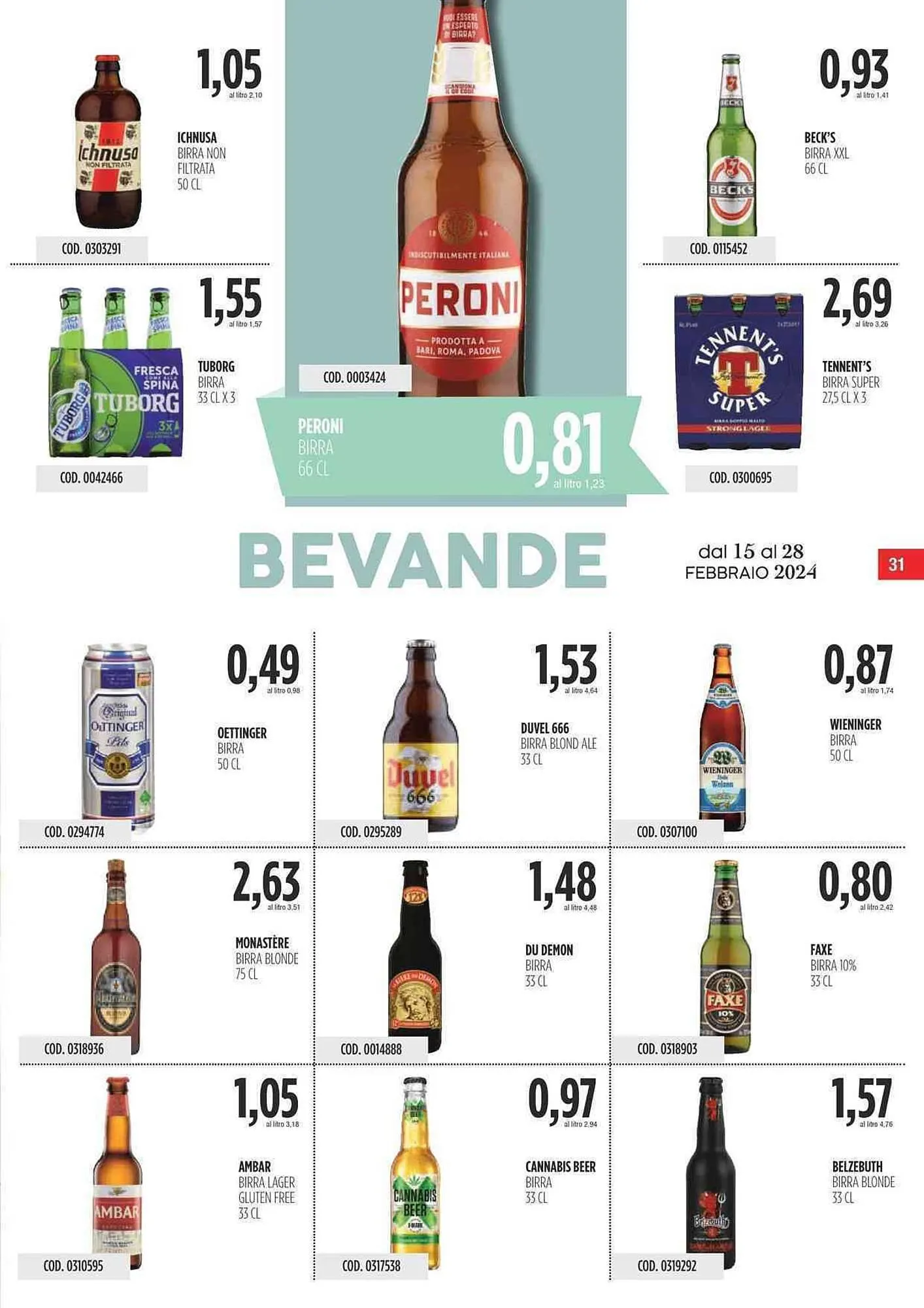 Volantino Carico Cash & Carry da 15 febbraio a 28 febbraio di 2024 - Pagina del volantino 31