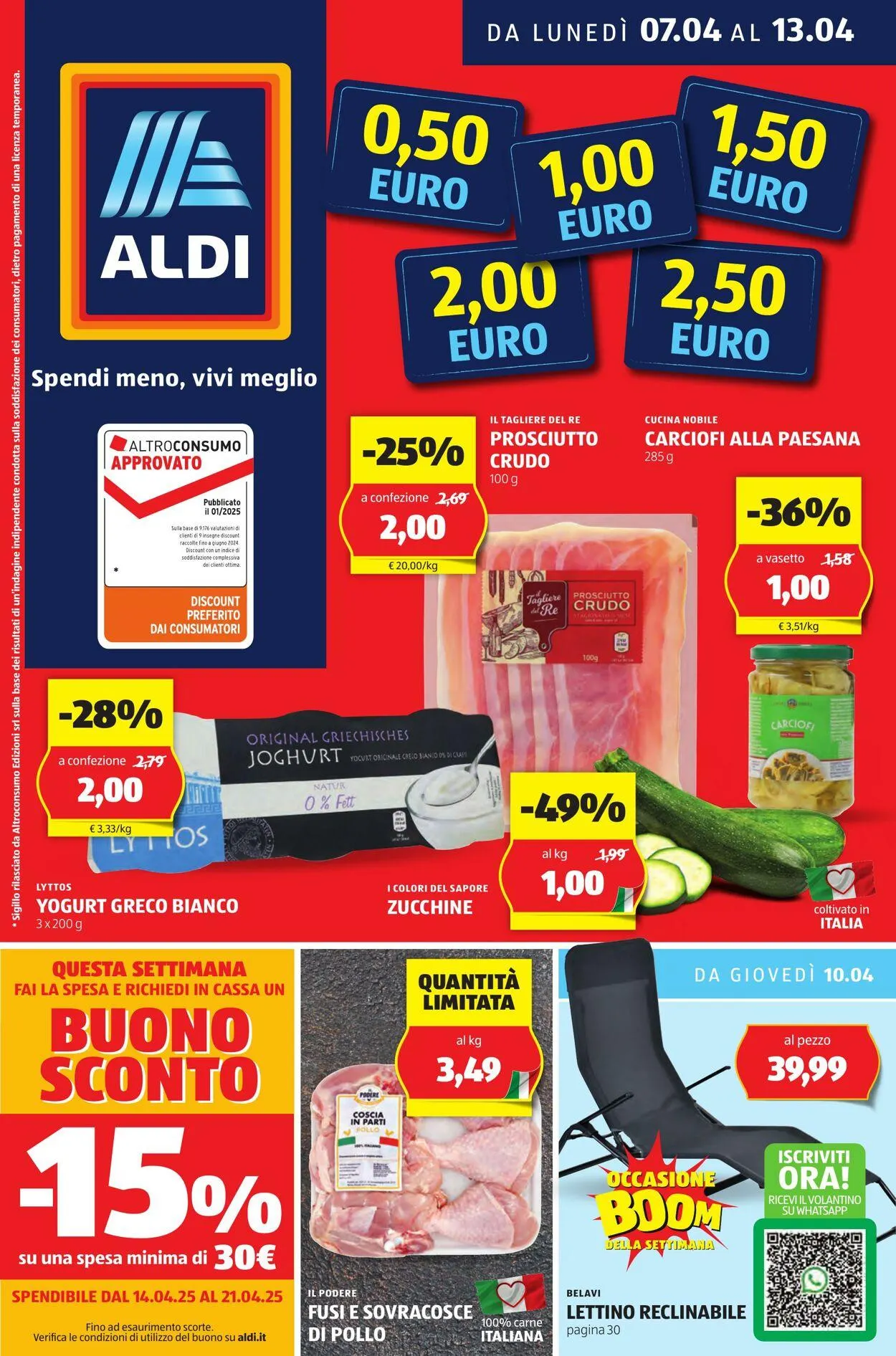 Aldi Volantino attuale da 7 aprile a 13 aprile di 2025 - Pagina del volantino 1