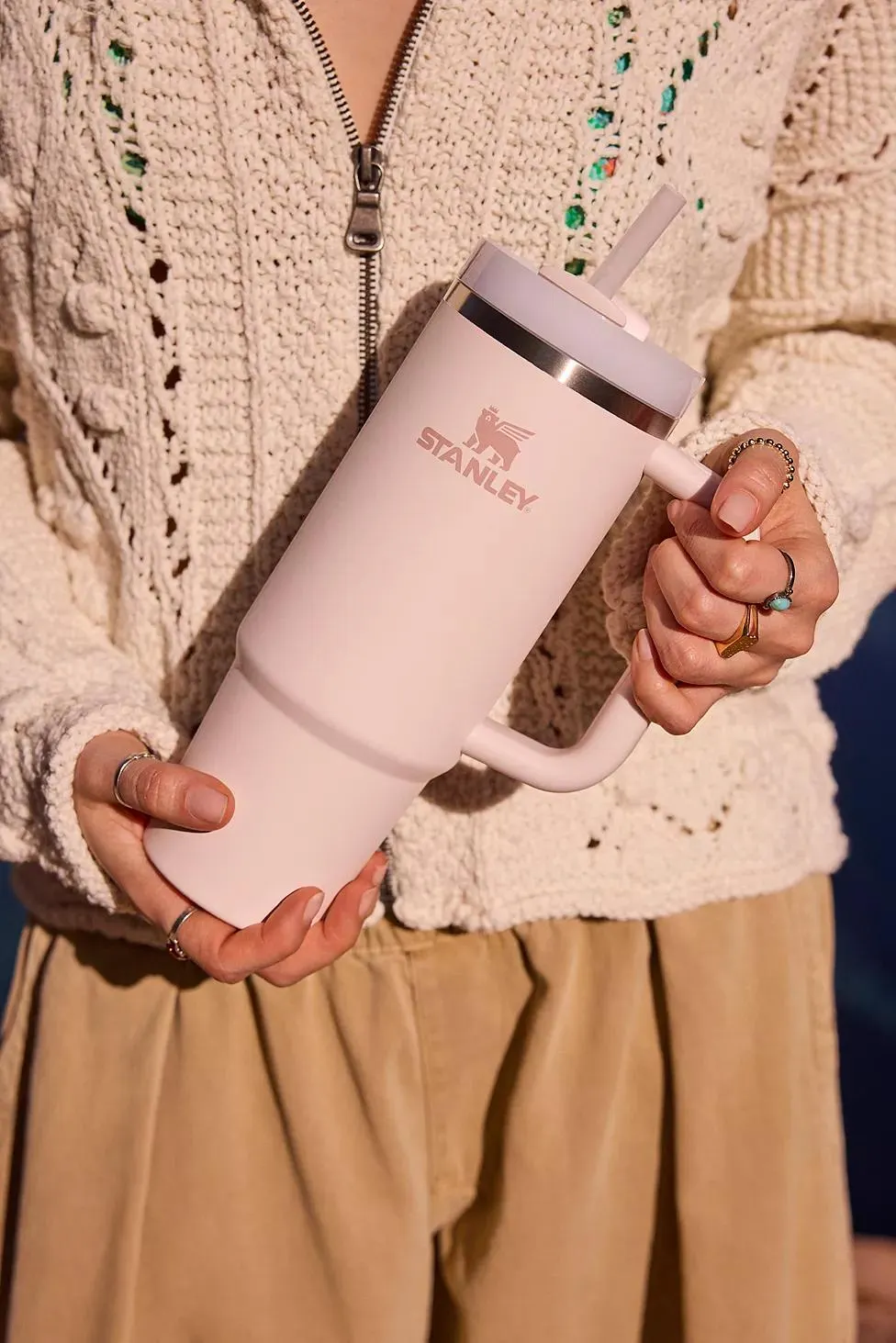 Stanley Rose Quartz Quencher H2.0 Flowstate 0.8L / 30oz Tumbler