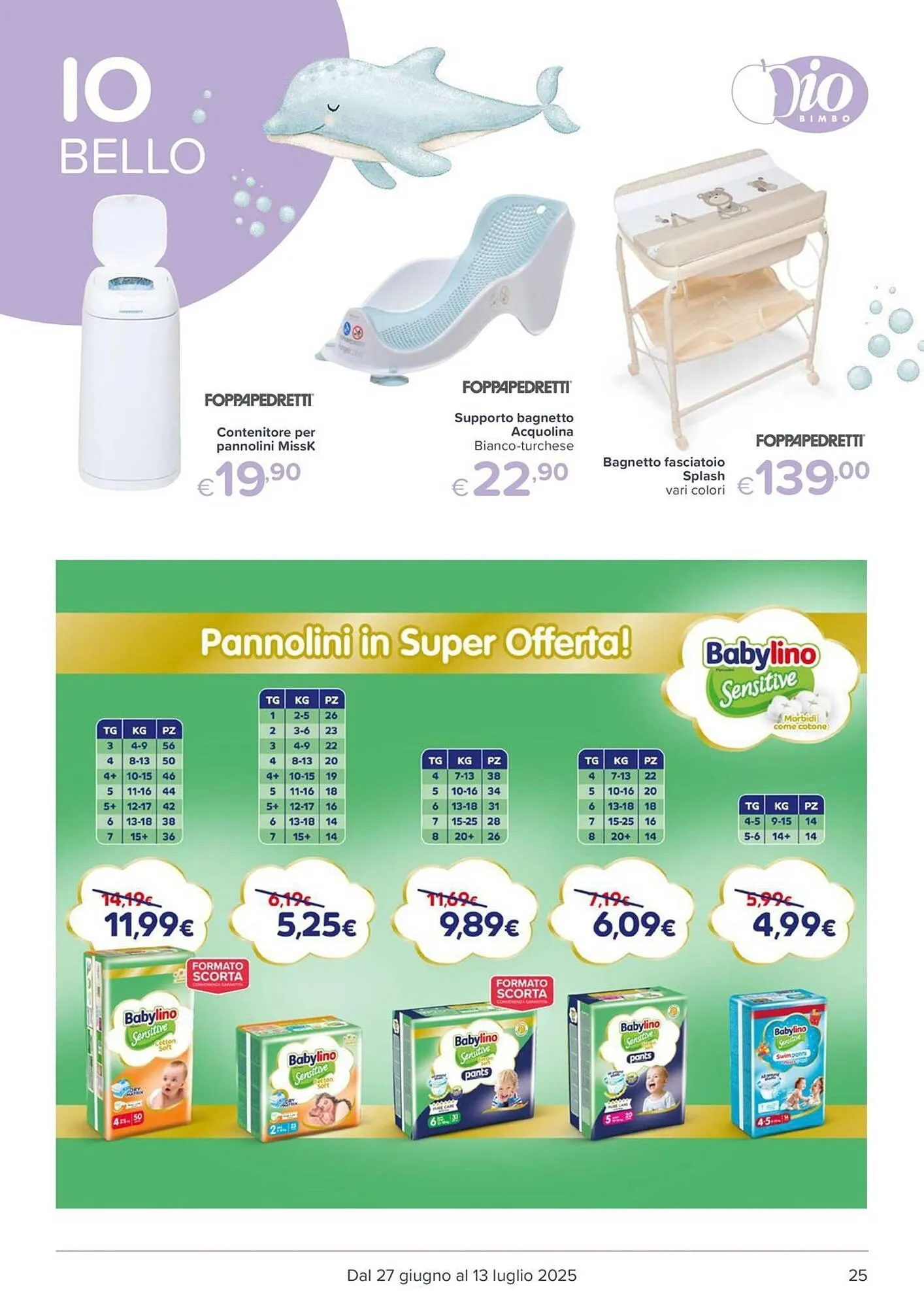 Volantino Io Bimbo da 27 giugno a 13 luglio di 2025 - Pagina del volantino 25