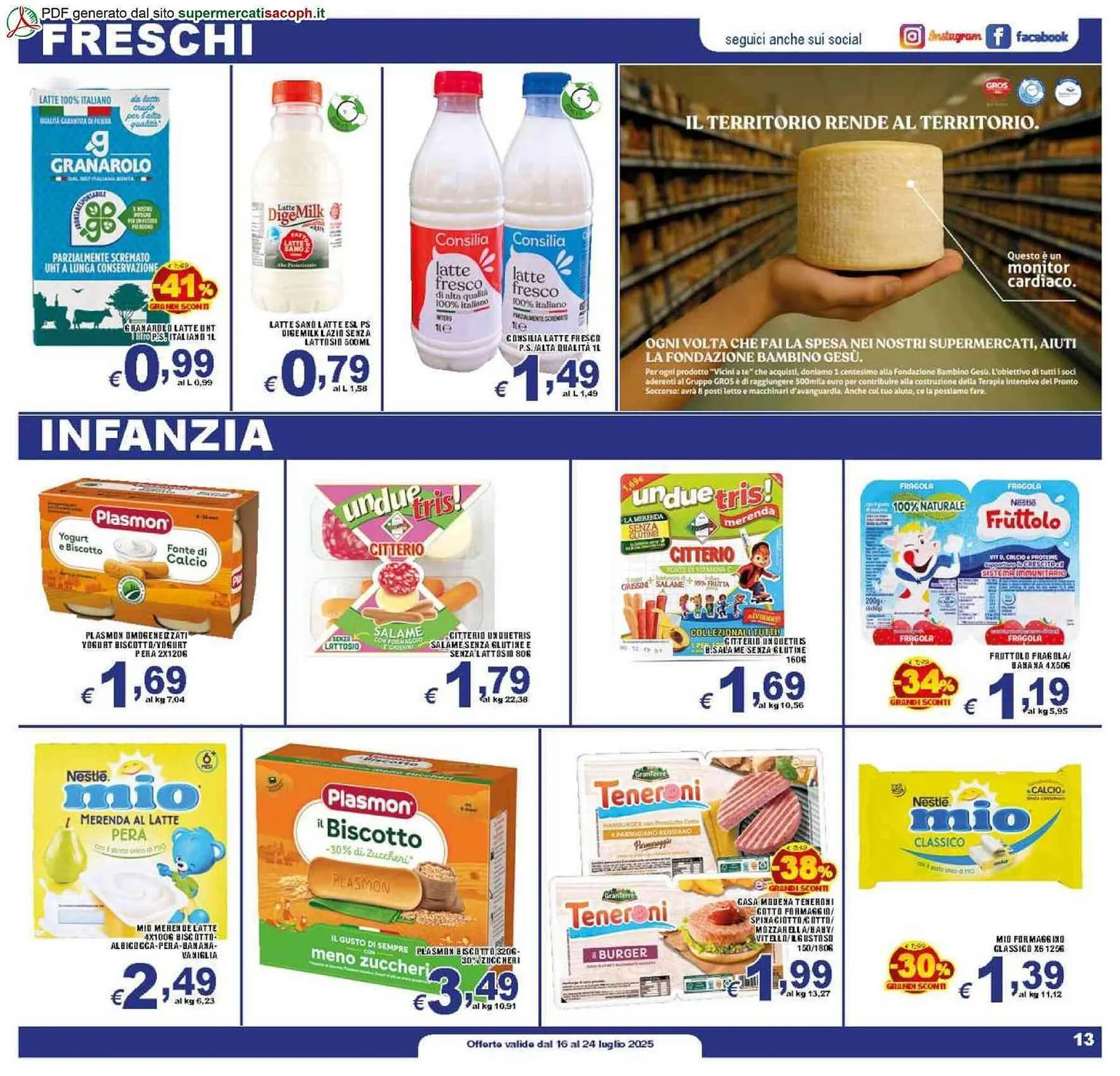 Volantino Sacoph da 16 luglio a 24 luglio di 2025 - Pagina del volantino 13