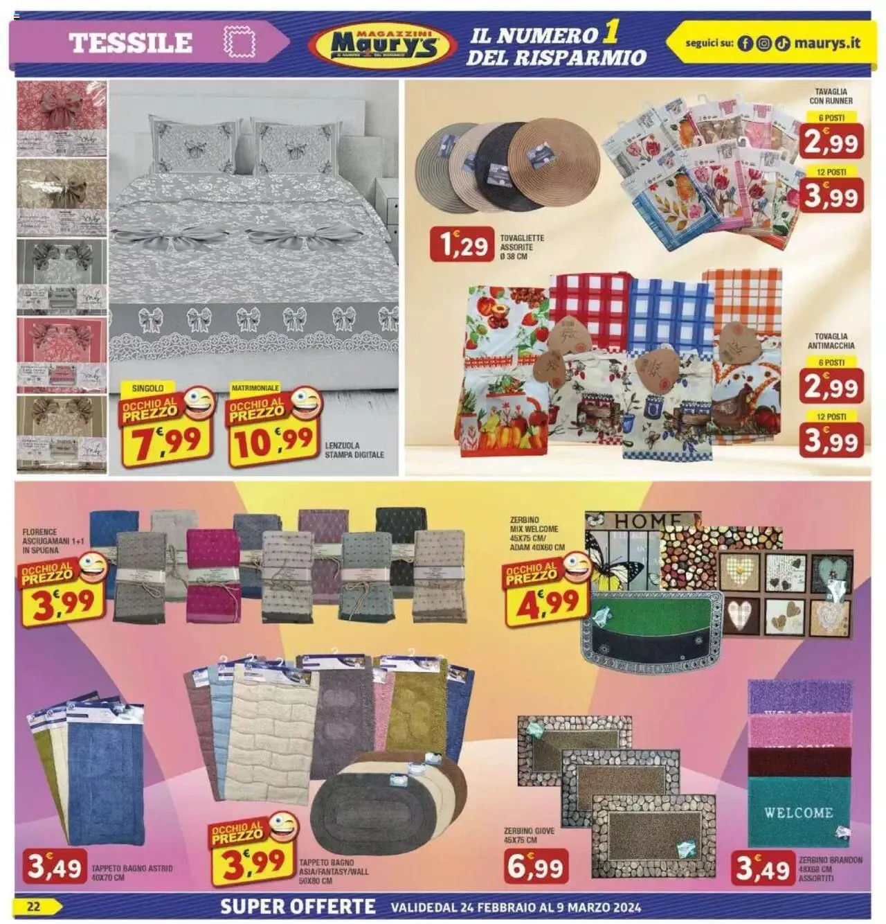 Volantino Maury's da 24 febbraio a 9 marzo di 2024 - Pagina del volantino 22