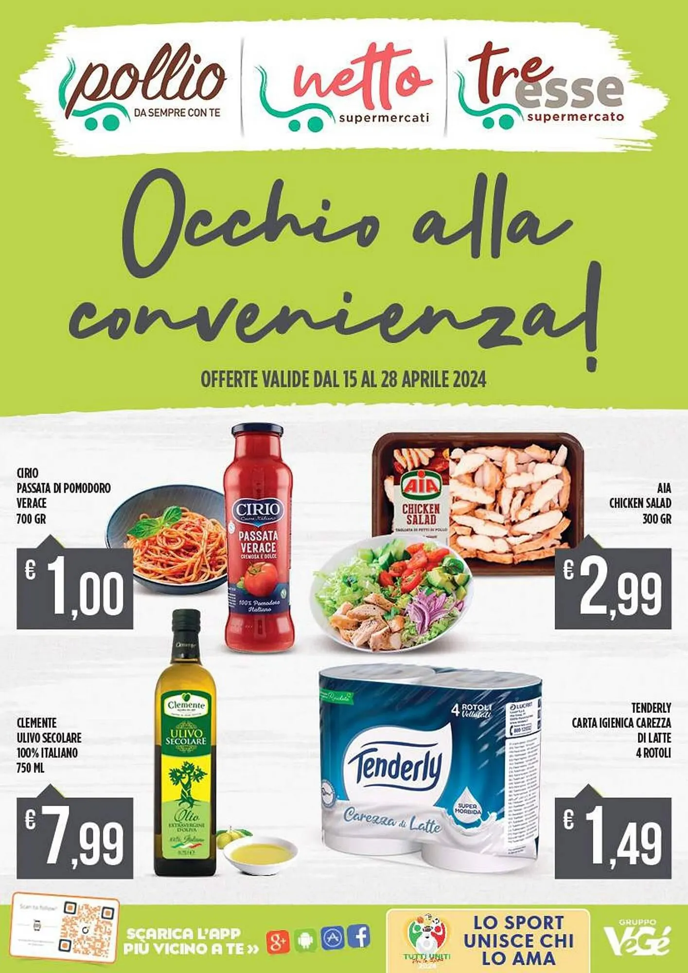 Volantino Supermercato Pollio da 15 aprile a 28 aprile di 2024 - Pagina del volantino