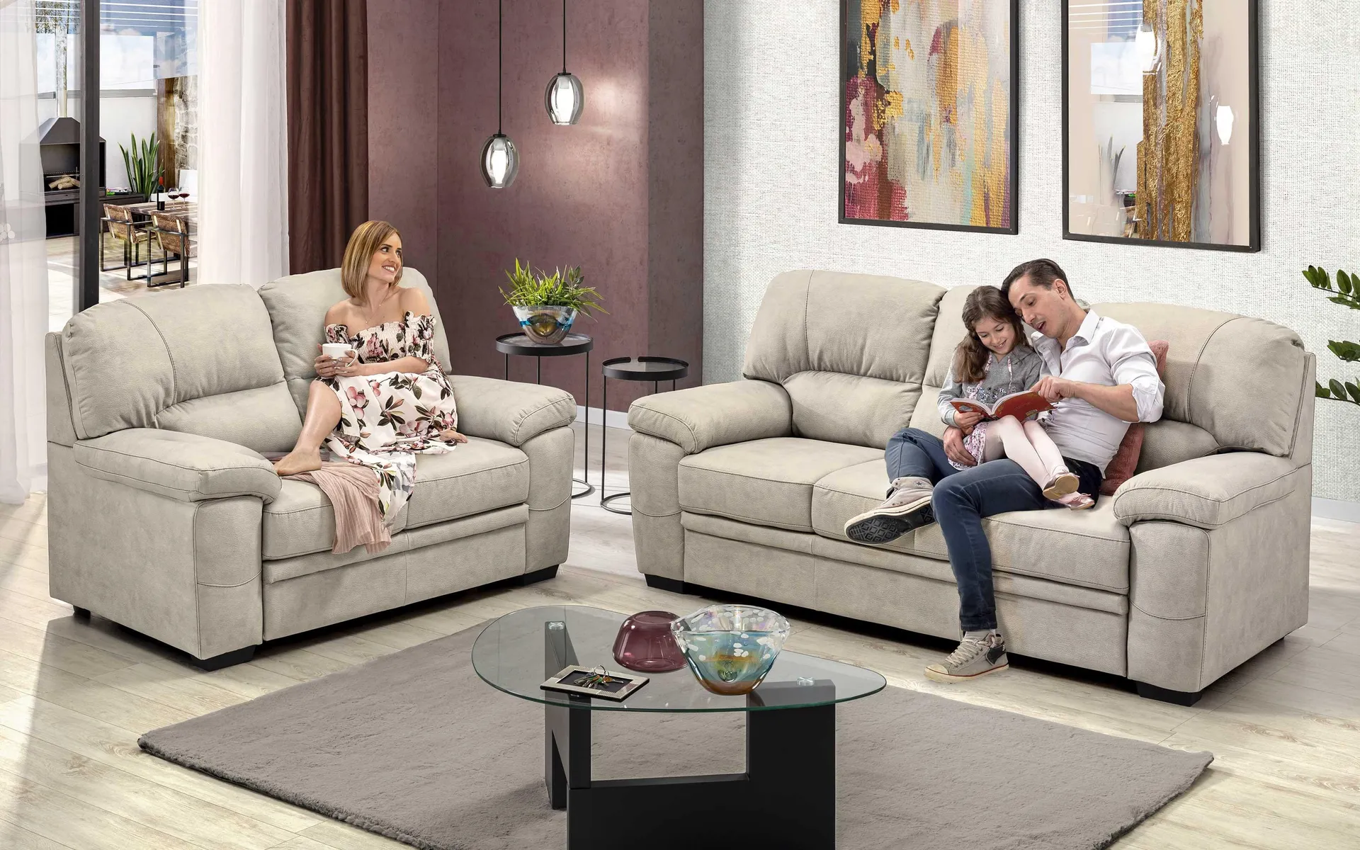 Rivestimento fibra light grey