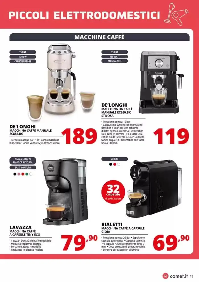 Speciale Piccoli Elettrodomestici da Comet! da 20 marzo a 2 aprile di 2025 - Pagina del volantino 15