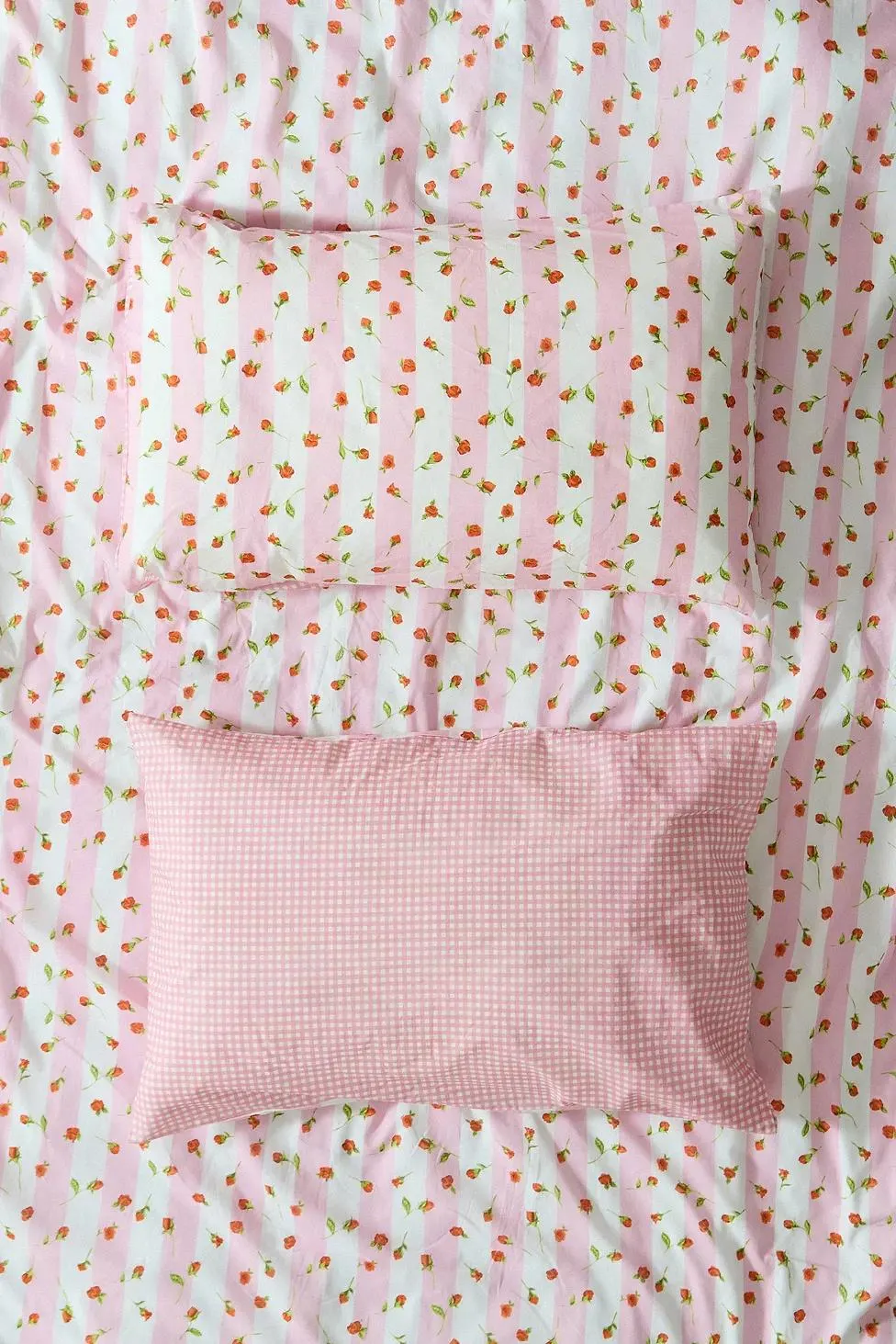 Set Copripiumino a Righe Rosa & Vichy
