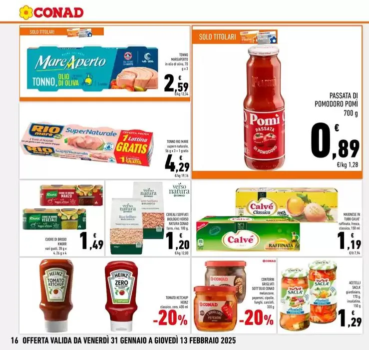 CAMPIONI DEL RISPARMIO da 31 gennaio a 13 febbraio di 2025 - Pagina del volantino 16
