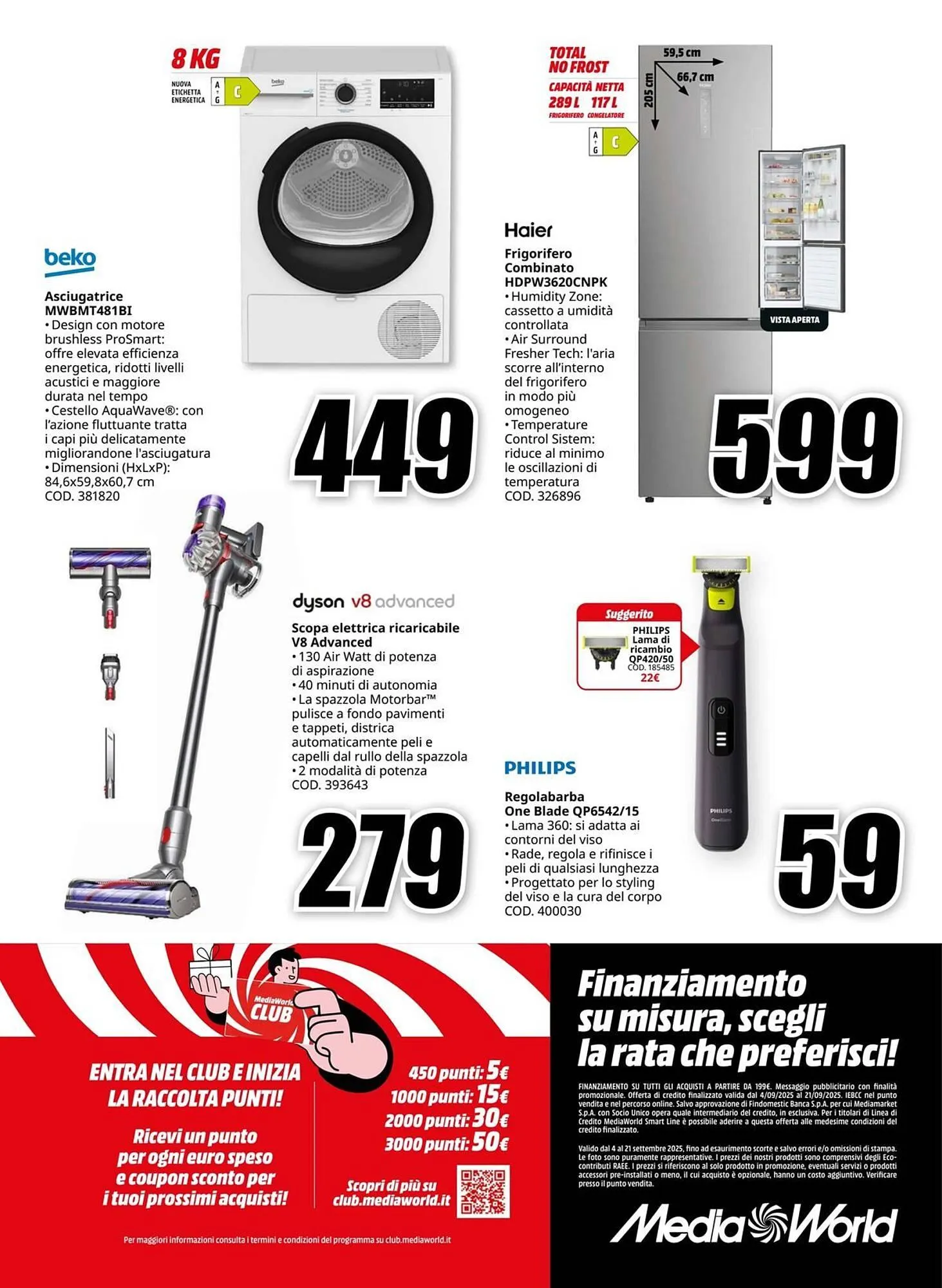 Volantino MediaWorld da 4 settembre a 21 settembre di 2025 - Pagina del volantino 32