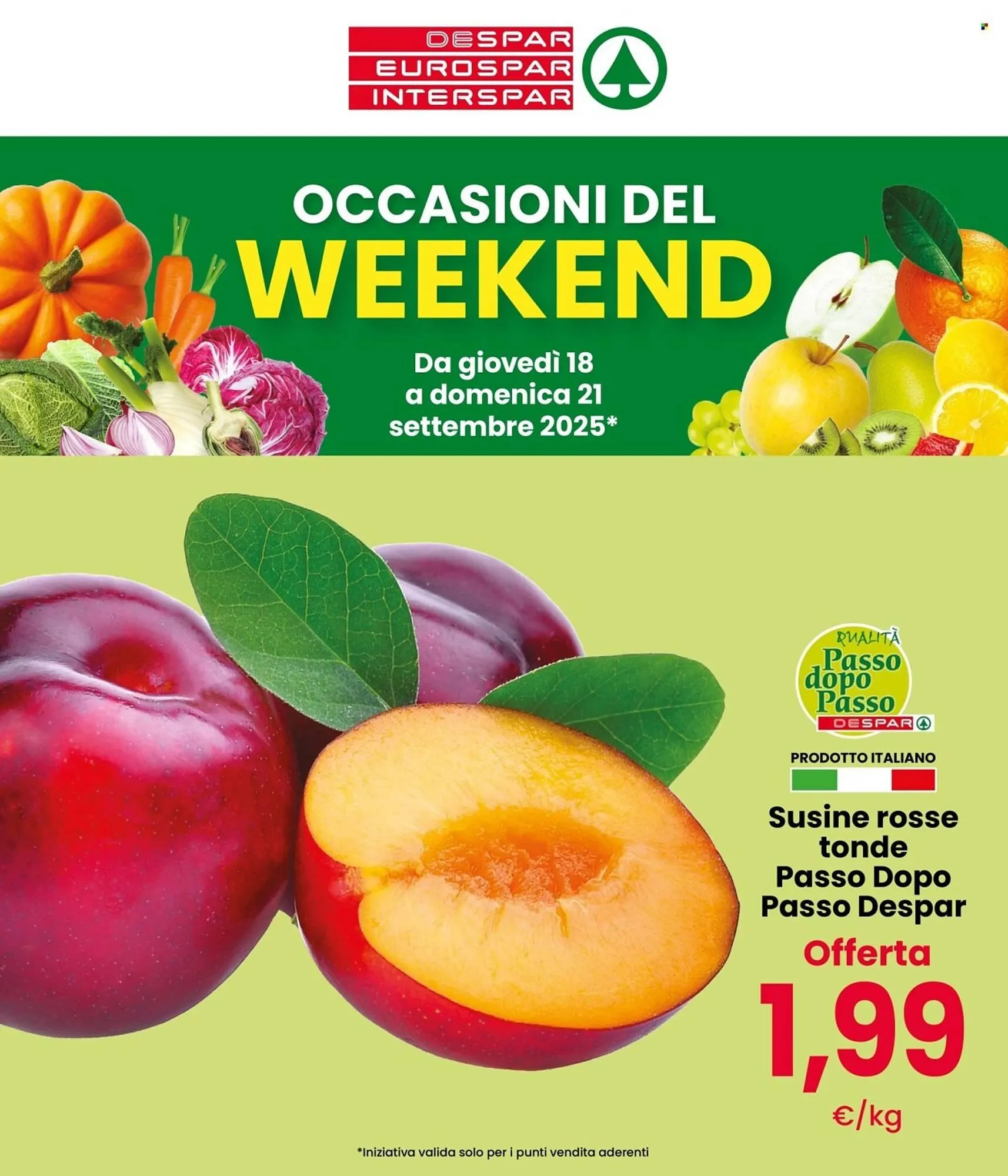 Volantino Despar da 18 settembre a 21 settembre di 2025 - Pagina del volantino 1