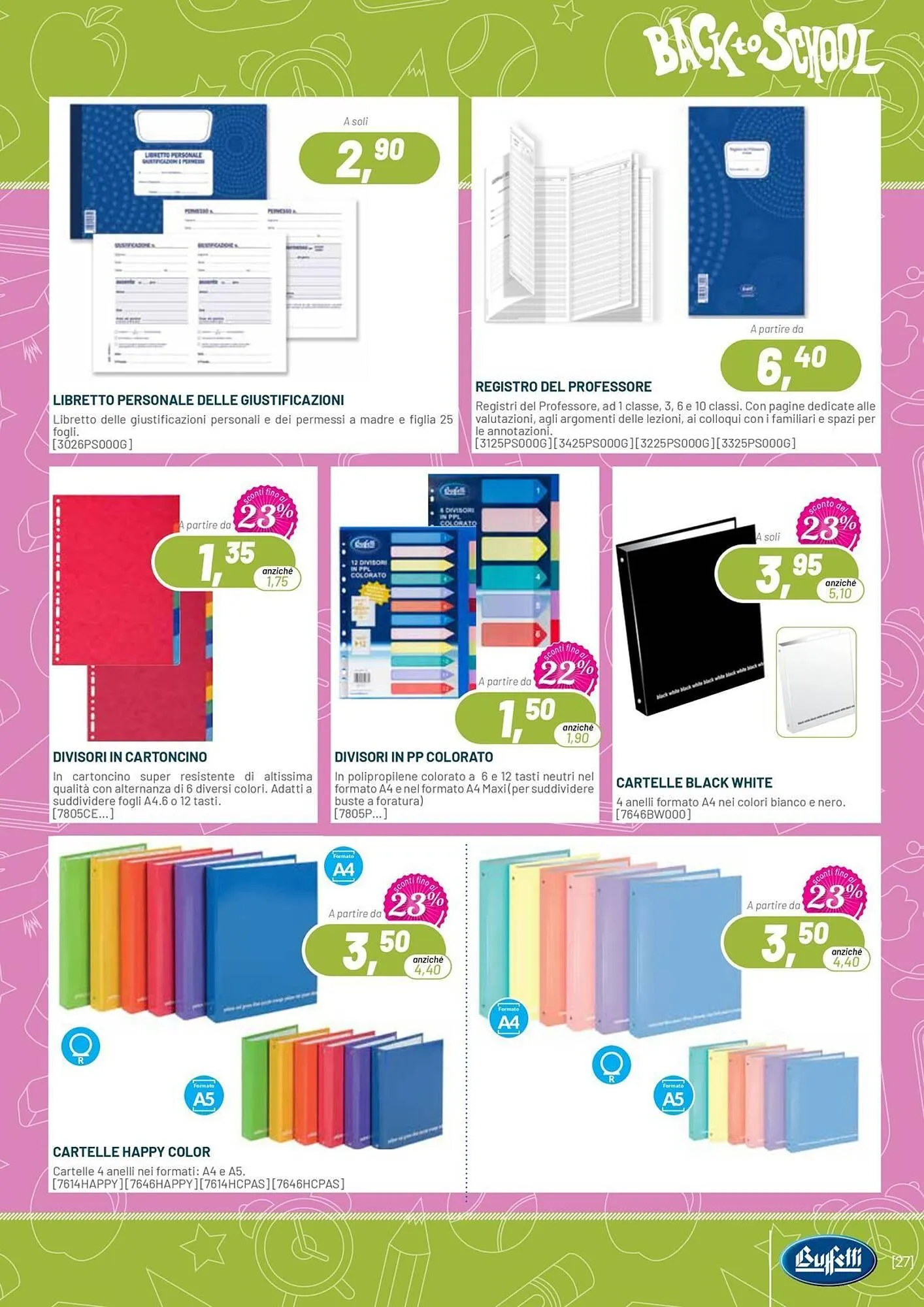 Volantino Buffetti da 1 luglio a 30 settembre di 2025 - Pagina del volantino 27